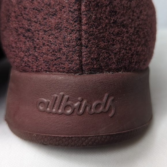 Allbirds Wool Runners Tuke Jam in Burgundy Maroon Comfort Sneakers: Women's 7 - Picture 8 of 9